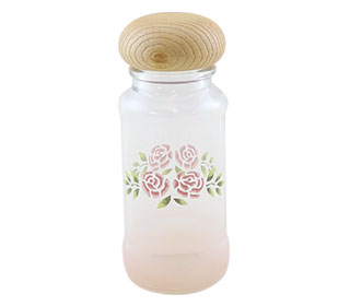 スパイスビン(ステンシルローズ)