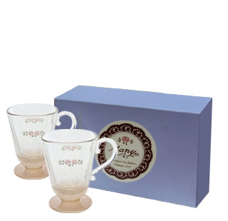 ペアマグセット（ステンシルローズ）