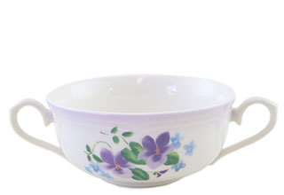 マリアンヌ両手付きカップ　ブーケ・ドゥ・ヴィオレット