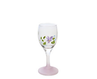 ガラスパーティーウェアーリキュールグラス（ブーケ・ドゥ・ヴィオレット）