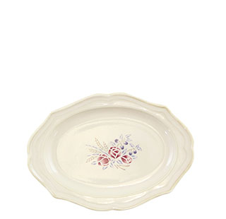 シャーロット オーバルプレートS（ローズ・アン・ポショワール
