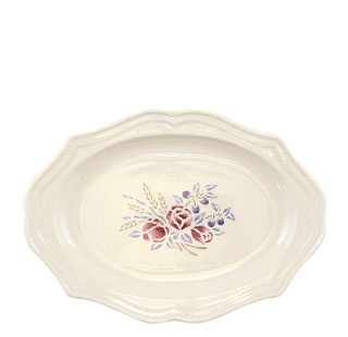 シャーロット オーバルプレートM（ローズ・アン・ポショワール