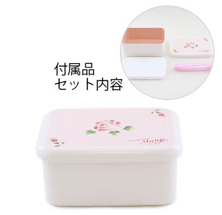 ランチBOXレクタングル（ローズ）