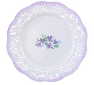 バロックアナイスプレートL(ブーケ・ドゥ・ヴィオレット）