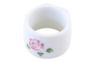 陶器ナプキンリング(ローズ）