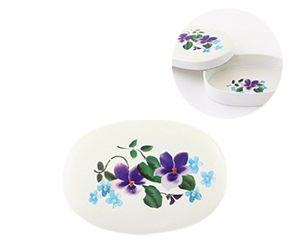 オーバルケース(ブーケ・ドゥ・ヴィオレット）