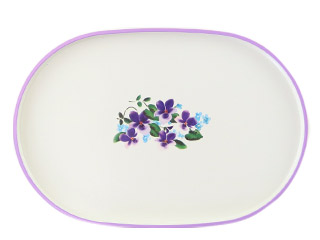 オーバルトレーL(ブーケ・ドゥ・ヴィオレット）