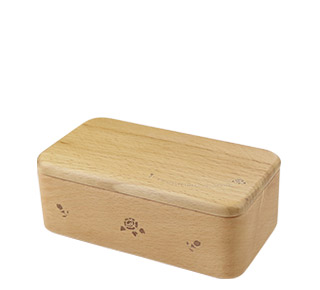 Woodキッチングッズ　バターケース（ミニバターナイフ付）