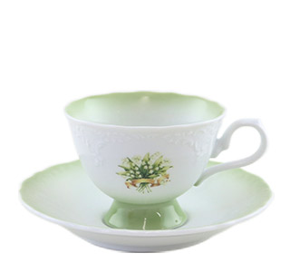 シュクレ・ド・エルブ・オレンジリボンカップソーサー