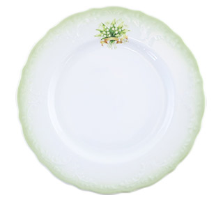 シュクレ・ド・エルブ・オレンジリボン23cmプレート