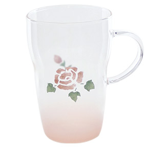 耐熱ガラスマグ・コロネローズL