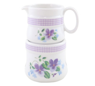 カントリーチェックシリーズ オイルウォーマー(ブーケ・ド・ヴィオレット）