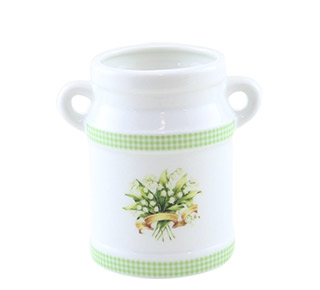 カントリーチェックシリーズ スプーンコンテナ(エルブ・オレンジリボン）