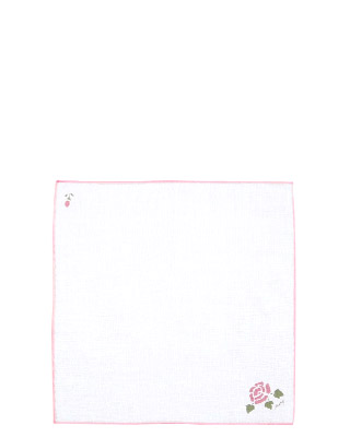 オリジナルコットンリネンクロスナプキン(ローズ）
