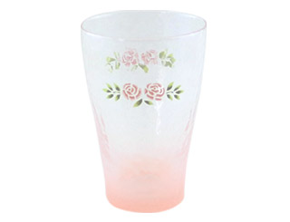 タンブラー ステンシルローズ