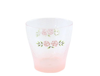 フリーグラス ステンシルローズ