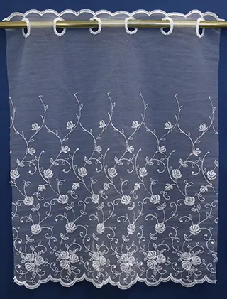 カフェナチュールカーテン　Nエレガントローズ　45cm