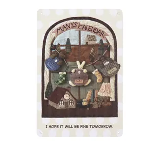 メタルサインプレート　オールドコラージュ